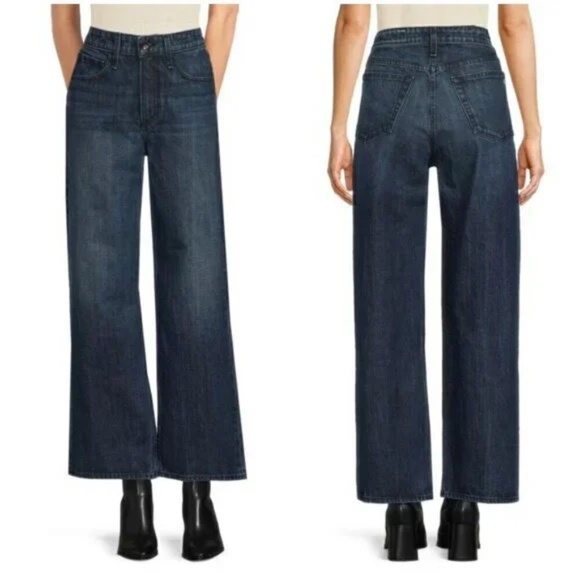 NWT, Rag and Bone Lori Mid Rise Wide Leg Jeans, Size 23, MSRP $258.00 - Picture 2 of 8